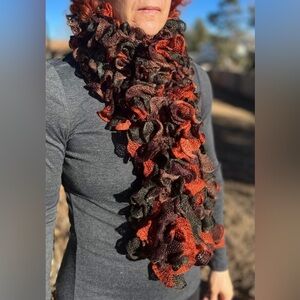 Hand knit scarf